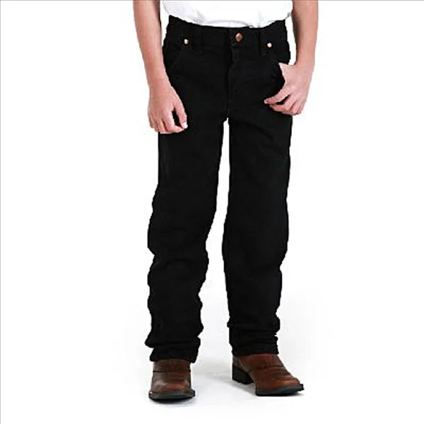 13MWJBK Wrangler Boys' Original Fit Jeans Black Sizes 1-7