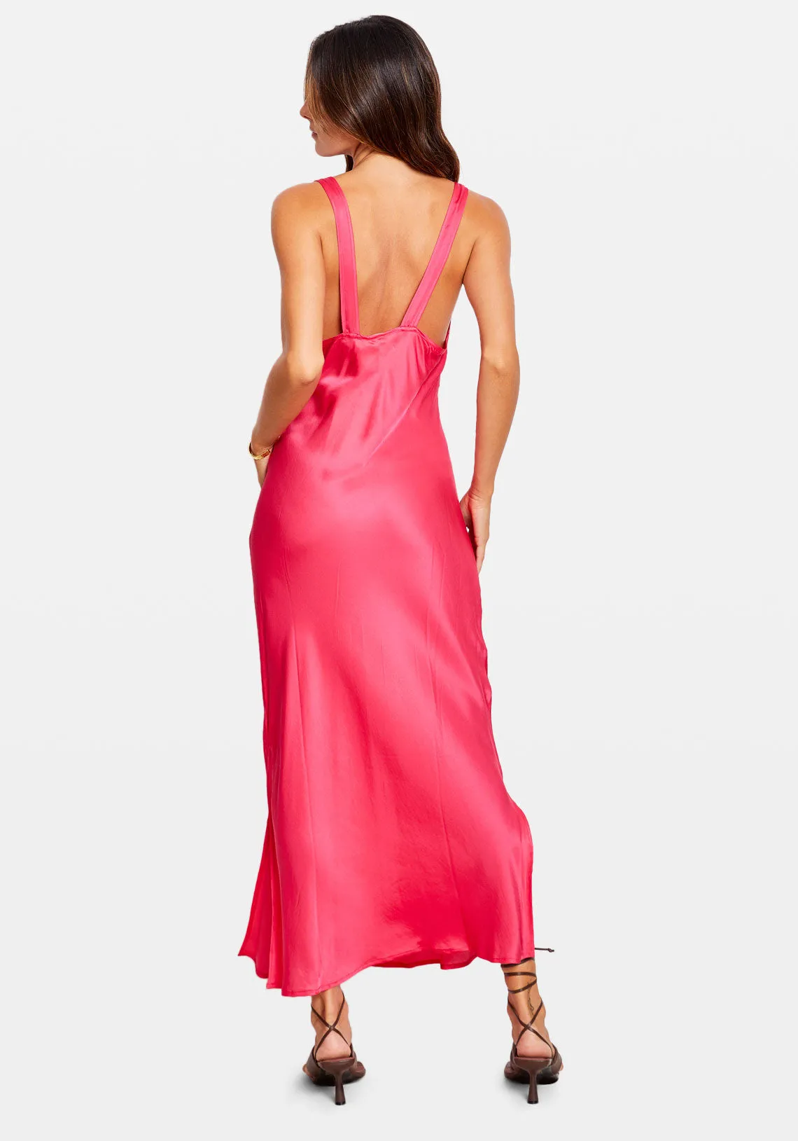 ALESSI SLIP DRESS MAGENTA