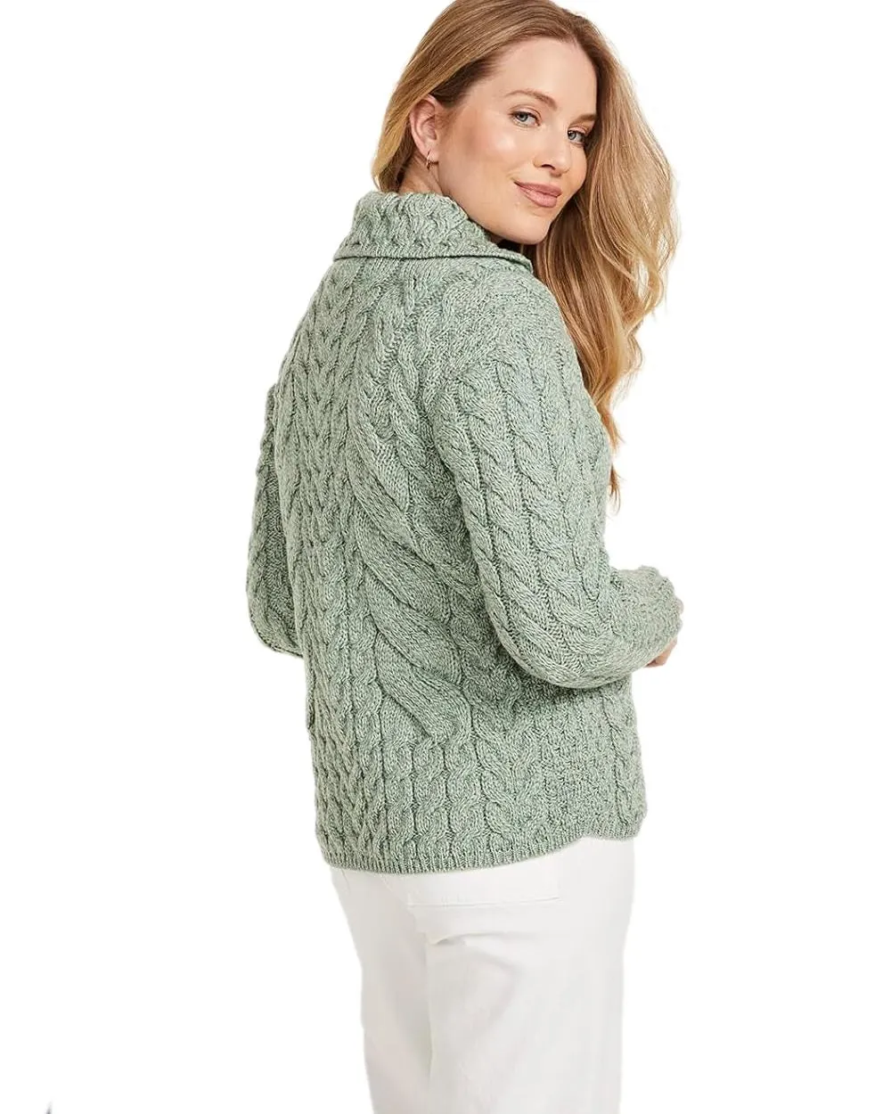 Aran Valentia Trellis Womens Cardigan