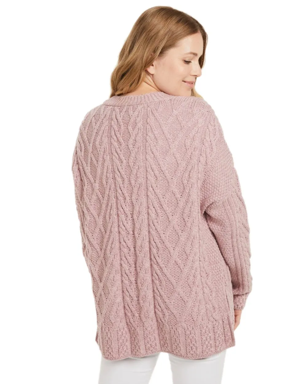 Aran Valentia Trellis Womens Cardigan