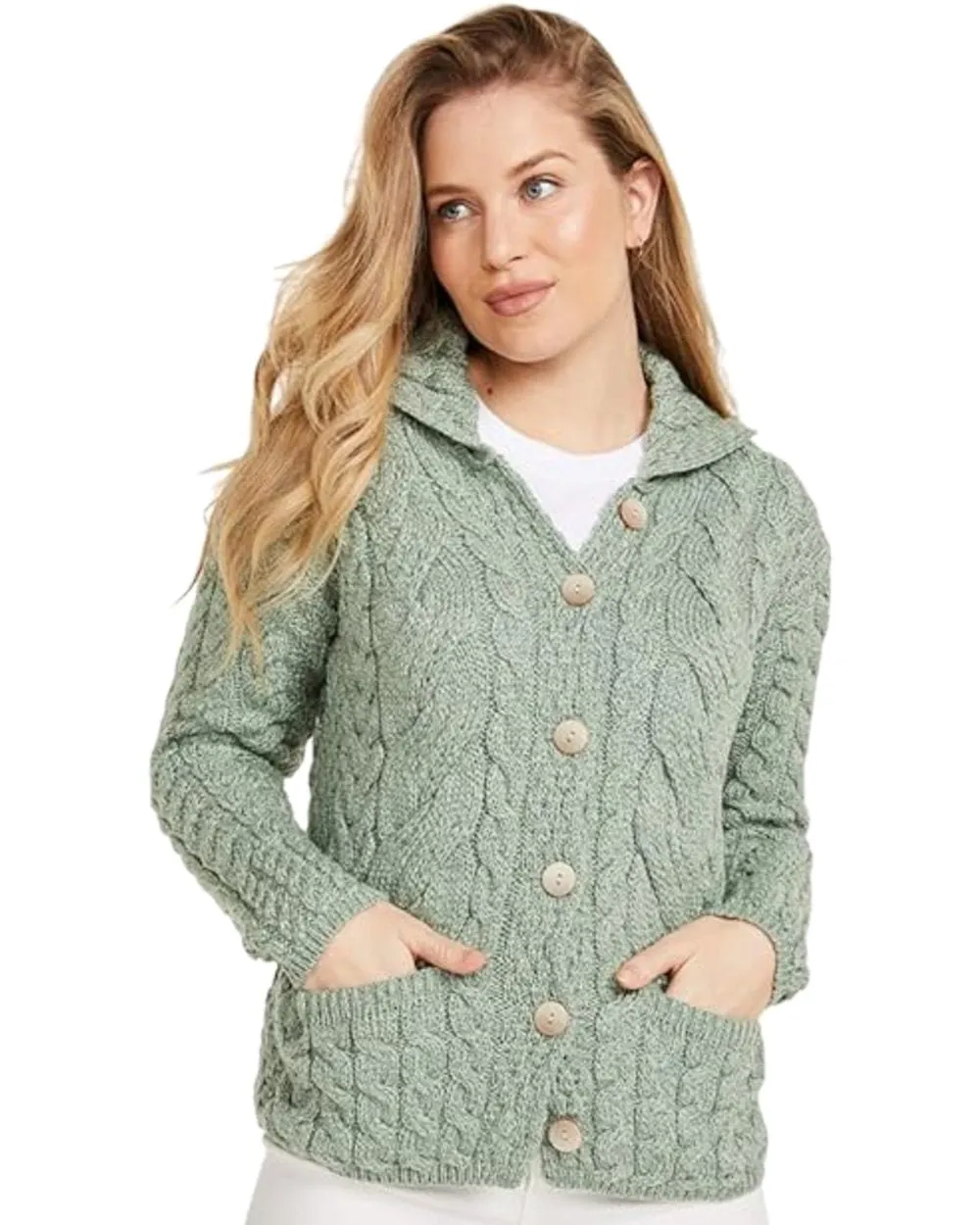 Aran Valentia Trellis Womens Cardigan