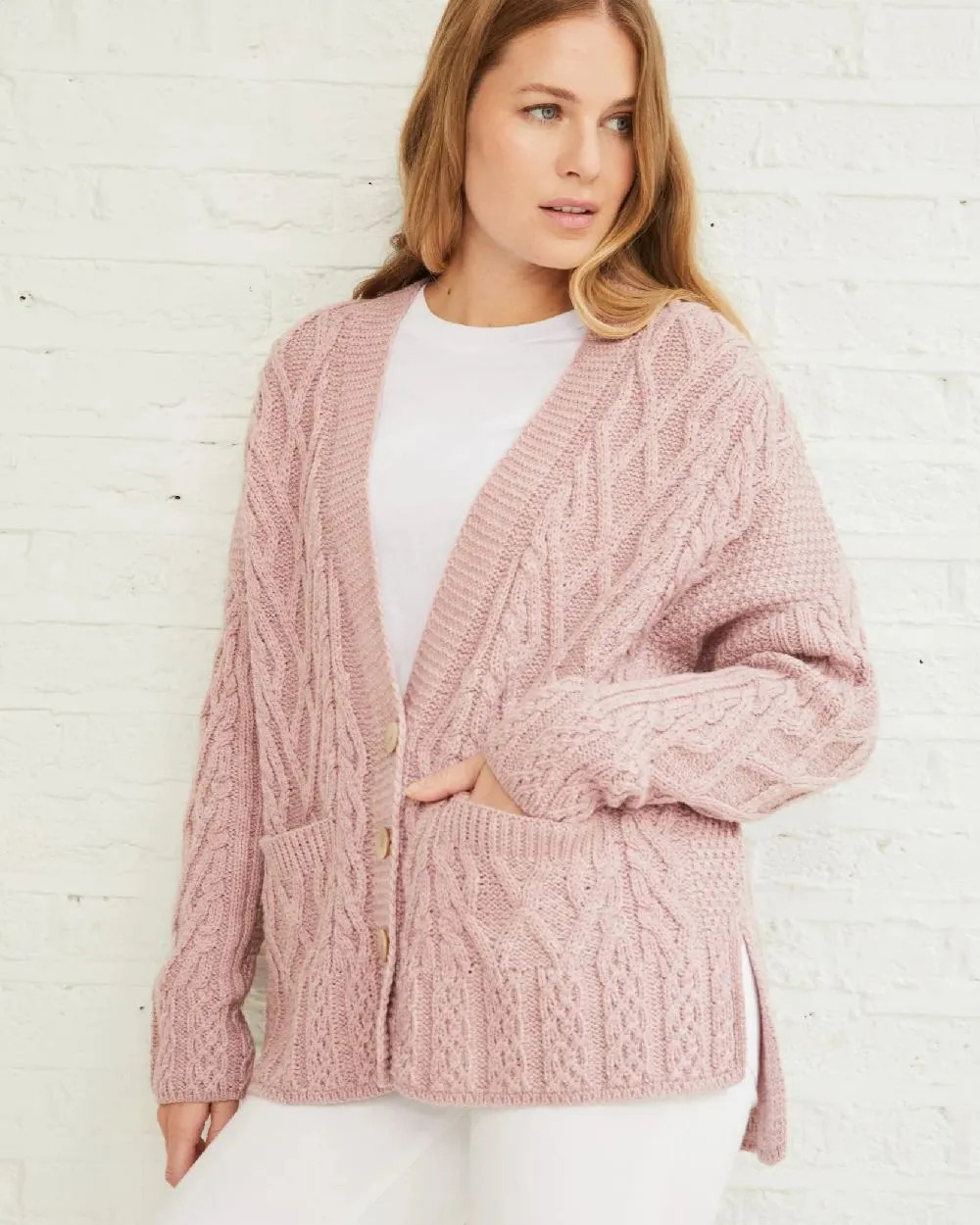 Aran Valentia Trellis Womens Cardigan