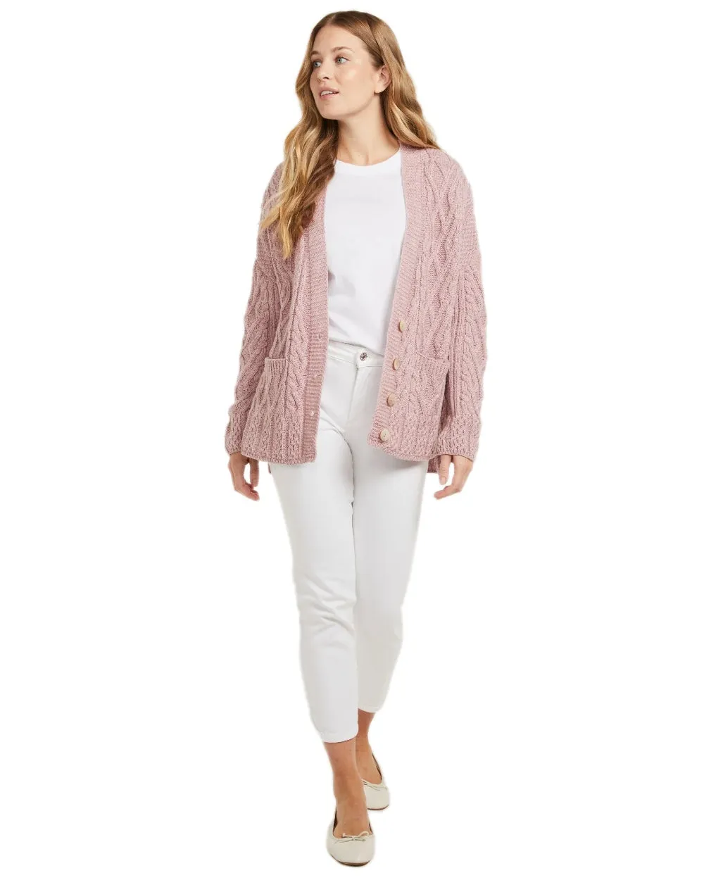 Aran Valentia Trellis Womens Cardigan