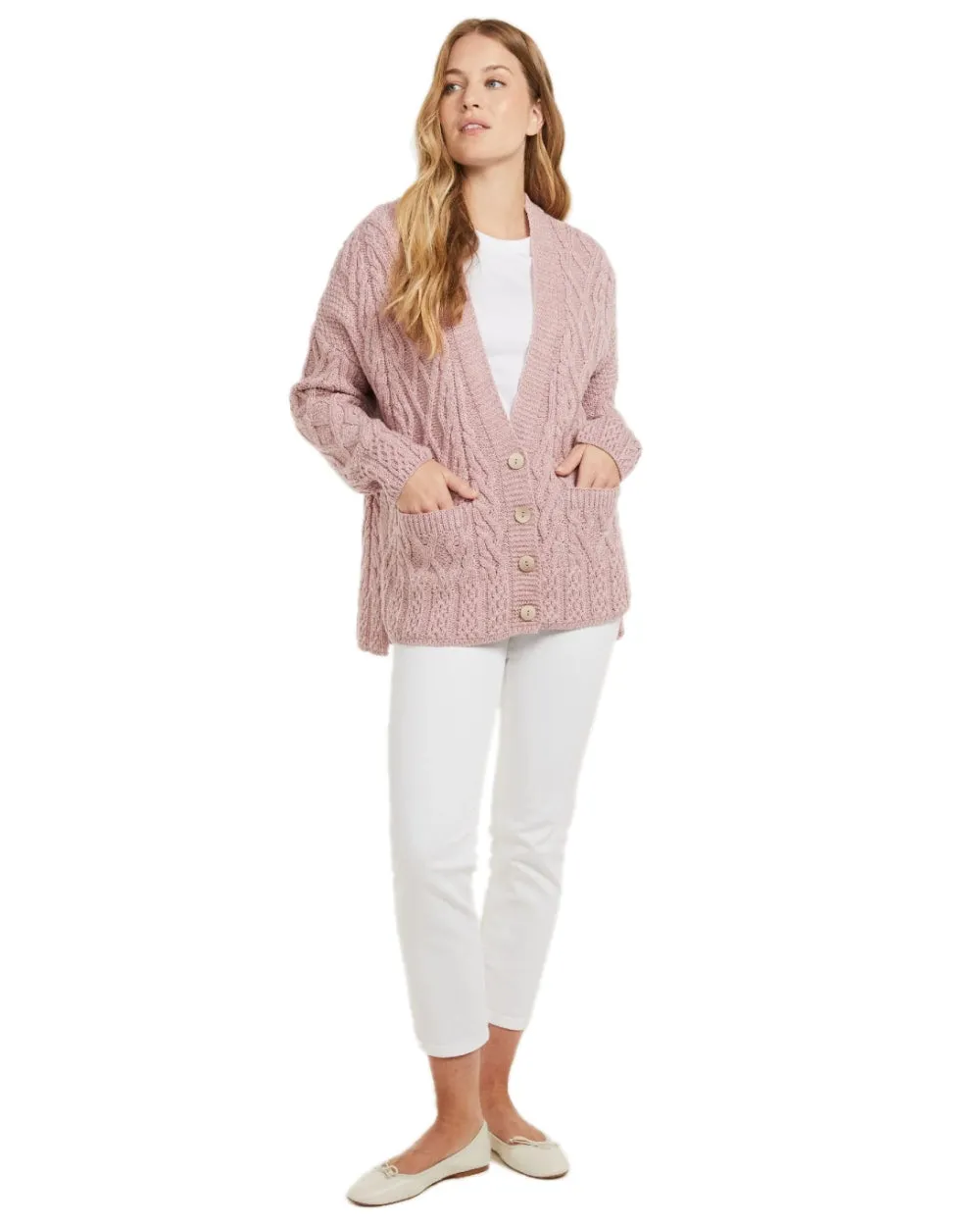 Aran Valentia Trellis Womens Cardigan