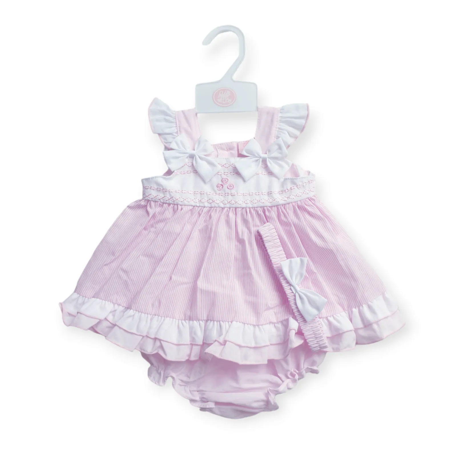 Baby Girls Pink Summer Dress Set