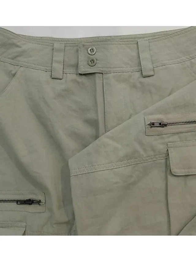 Black Cargo Pants with Multiple Pockets