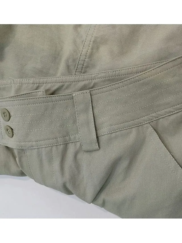 Black Cargo Pants with Multiple Pockets