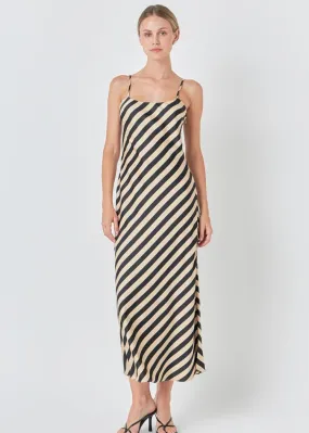 Blaire Stripped Maxi Slip Dress ***FINAL SALE***