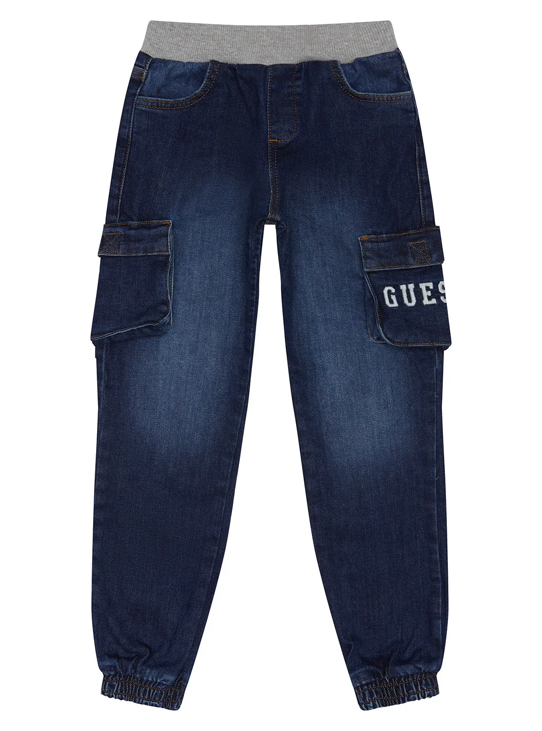 Blue Denim Pull On Pants (2-7)