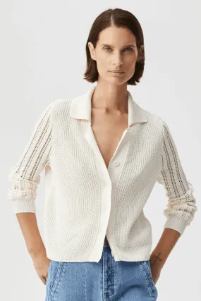 BRYON KNIT CARDIGAN MILK