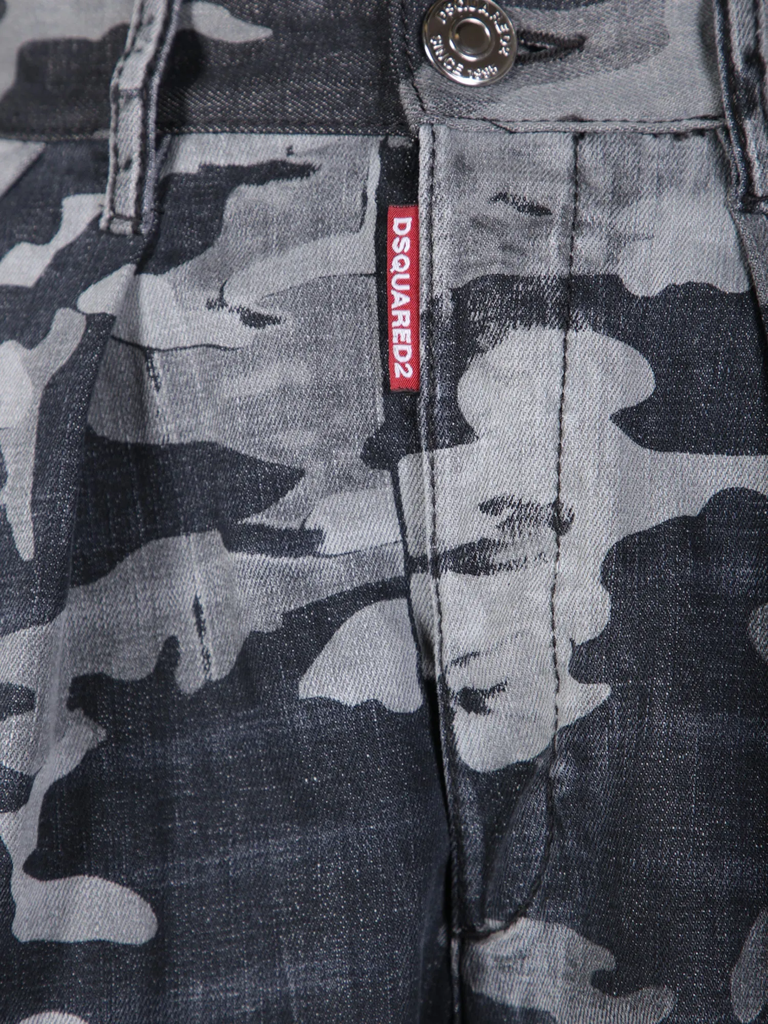 Camouflage-print cargo trousers