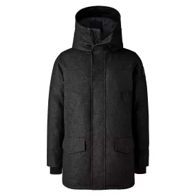 Canada Goose Men's Wool Langford Parka In Carbon Melange