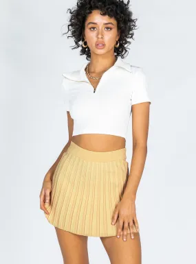 Charlene Mini Skirt Beige