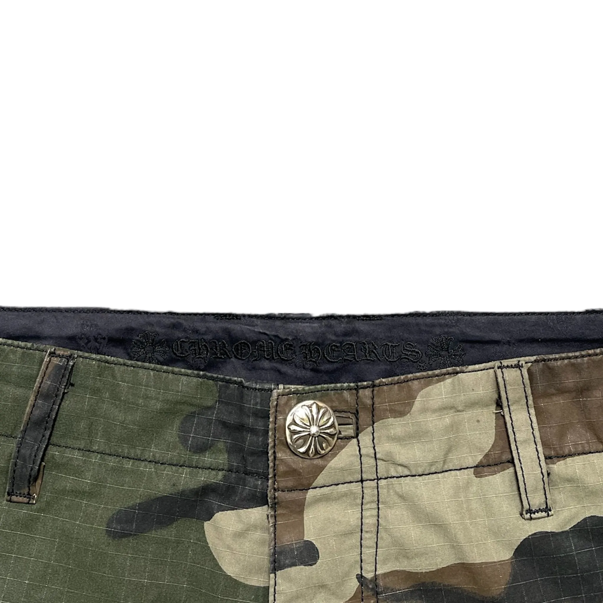 Chrome Hearts Cross Patch Cargo Pants Camo Pre-Owned