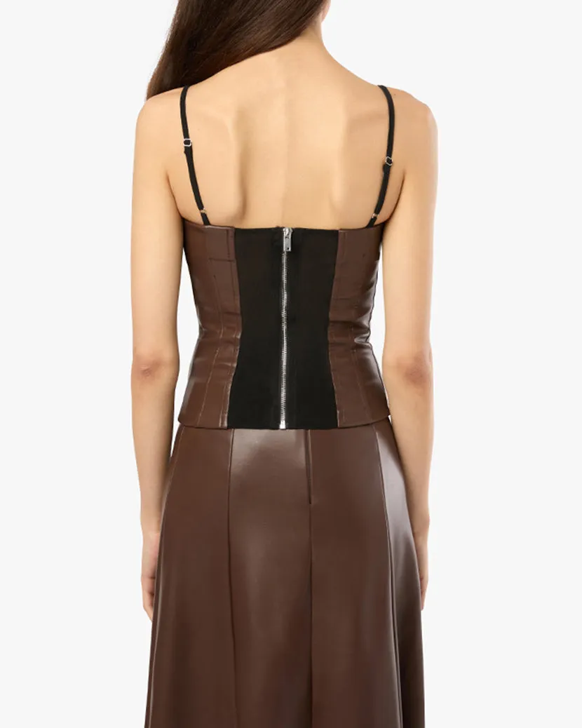 Corset Vegan Leather Top