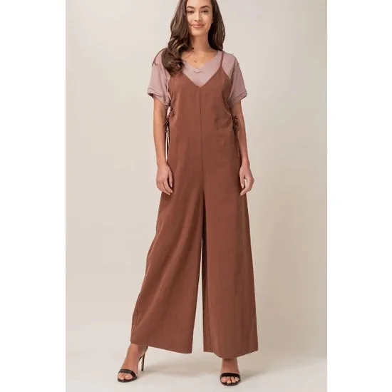 Cotton Wide Leg Jumpsuit