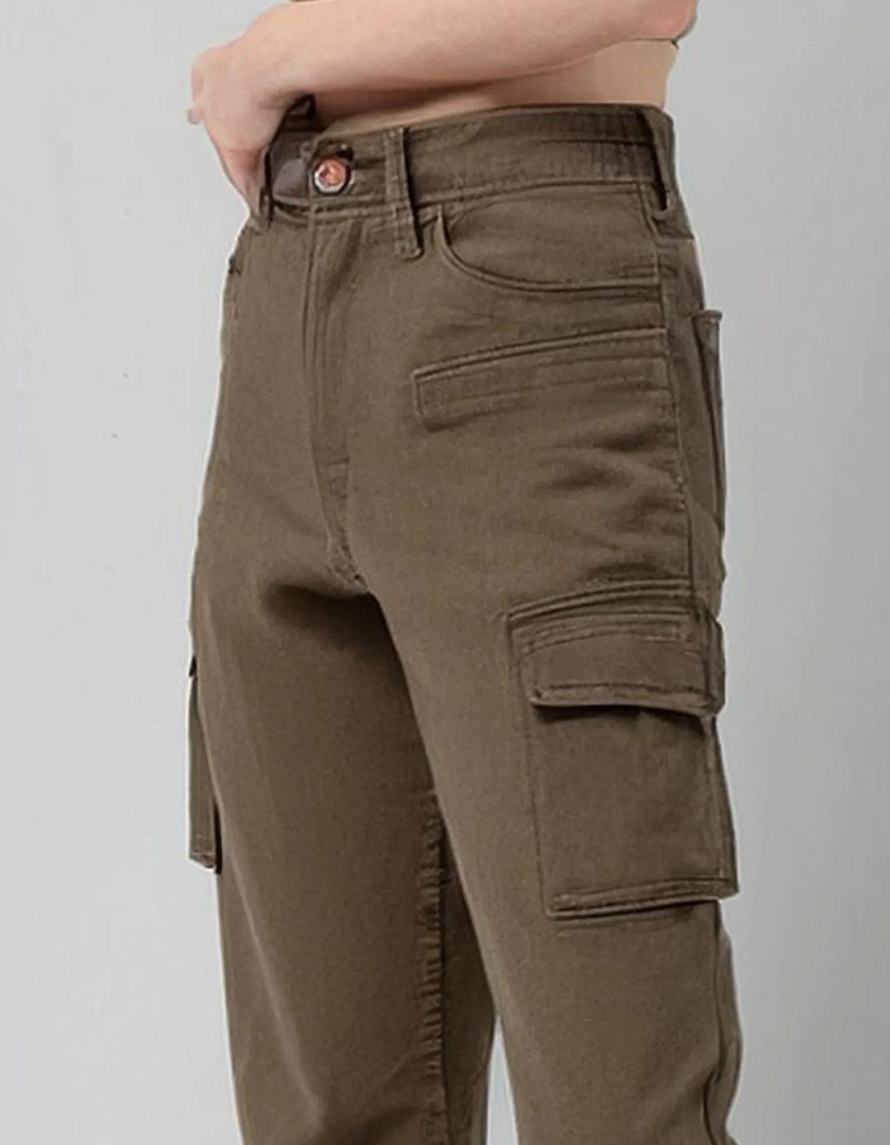 Dark Khaki Cargo Pants