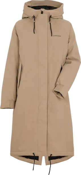 Didriksons Women&#x27;s Alicia Parka Long 2 Beige | Buy Didriksons Women&#x27;s Alicia Parka Long 2 Beige here | Outnorth