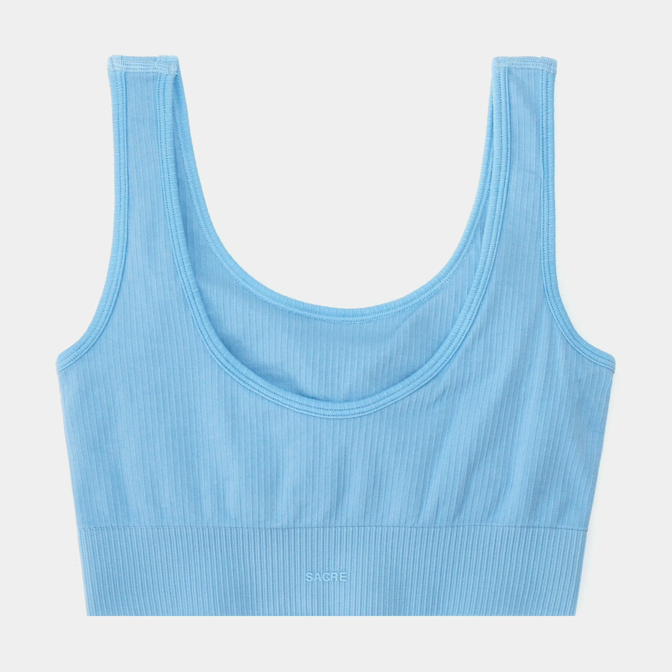 Eva Rib Knit Top Womens Top (Blue)