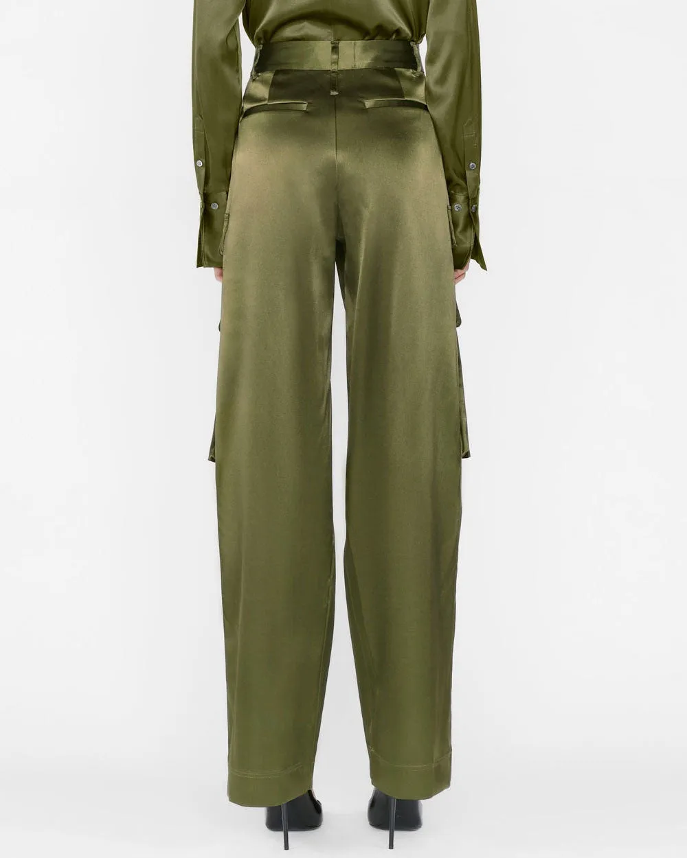 Fatigue Satin Straight Cargo Pant