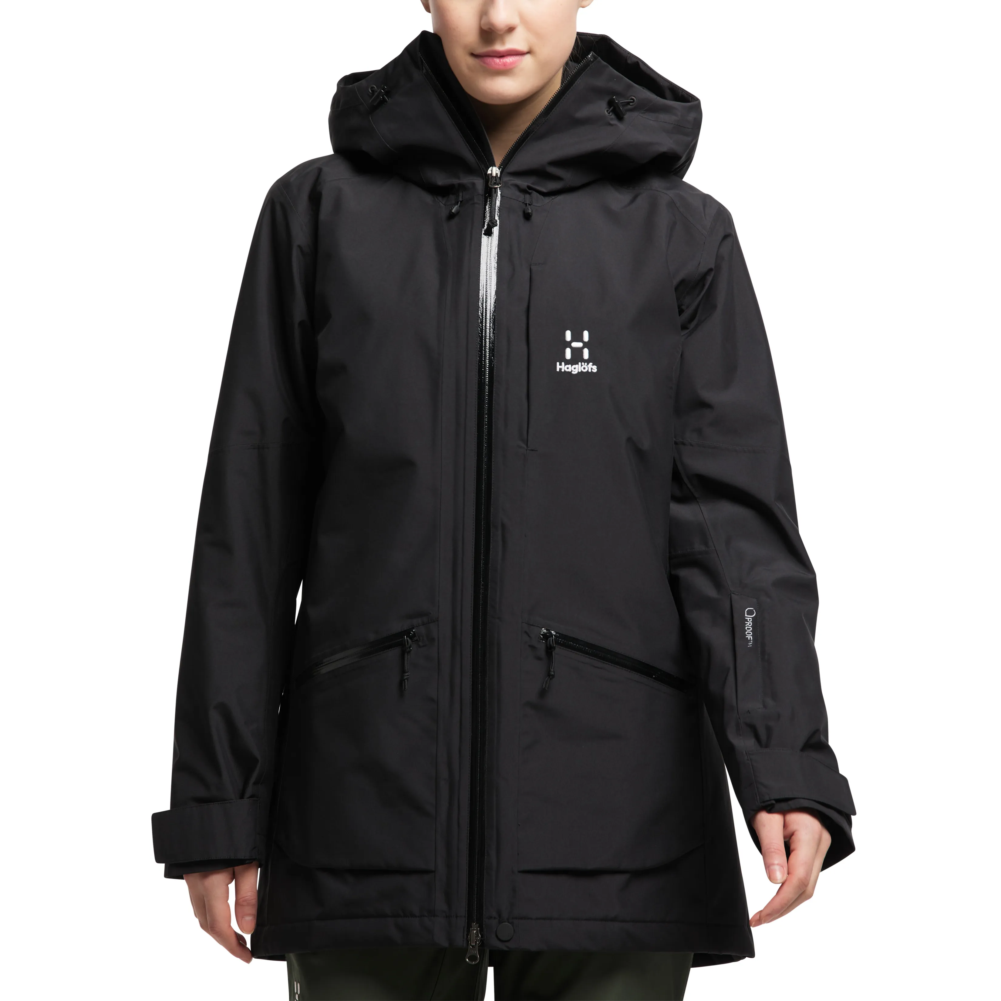 Haglöfs Women&#x27;s Lumi Insulated Parka True Black | Buy Haglöfs Women&#x27;s Lumi Insulated Parka True Black here | Outnorth