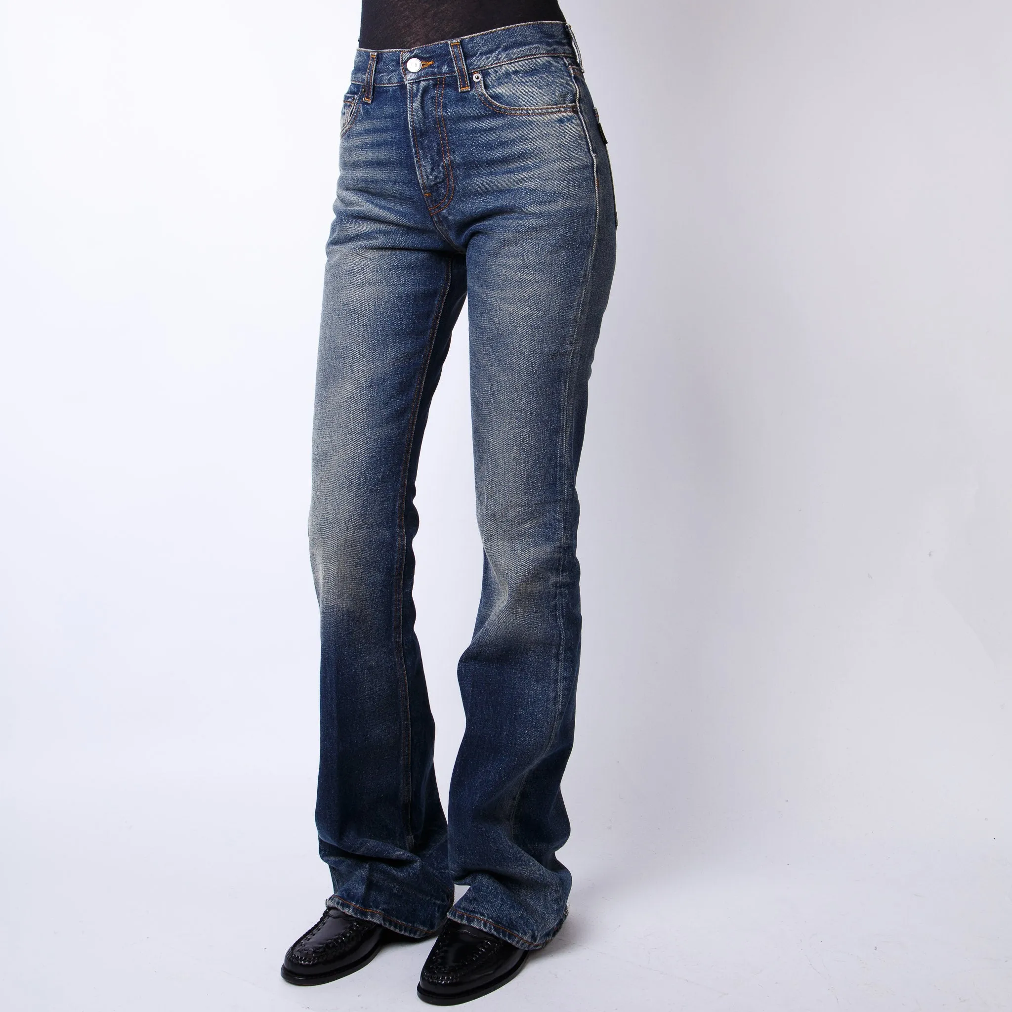 HAIKURE JEANS FLORA VINTAGE BLUE L0834 BLUE