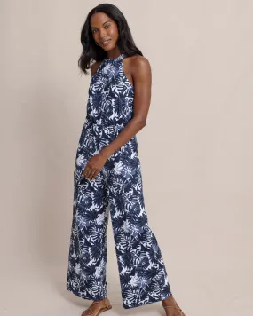 Karrigan Grand Palms Printed Performance Jumpsuit