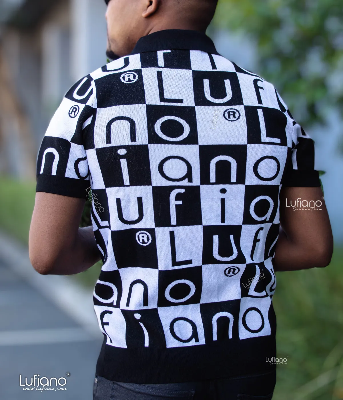 LFN007: Knit Top: Black-White