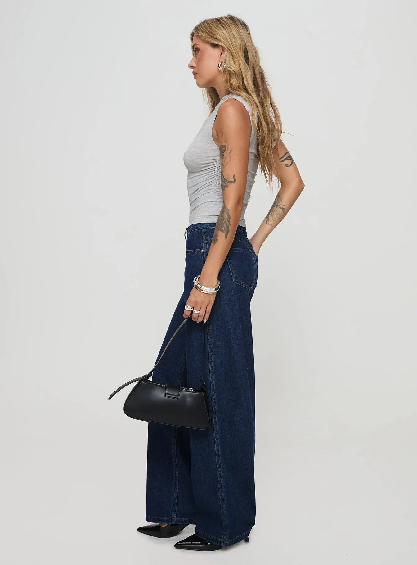 Maryanne Mid-rise Relaxed Denim Jeans Dark Wash