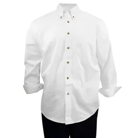 Men's White Cotton Shirt 55423