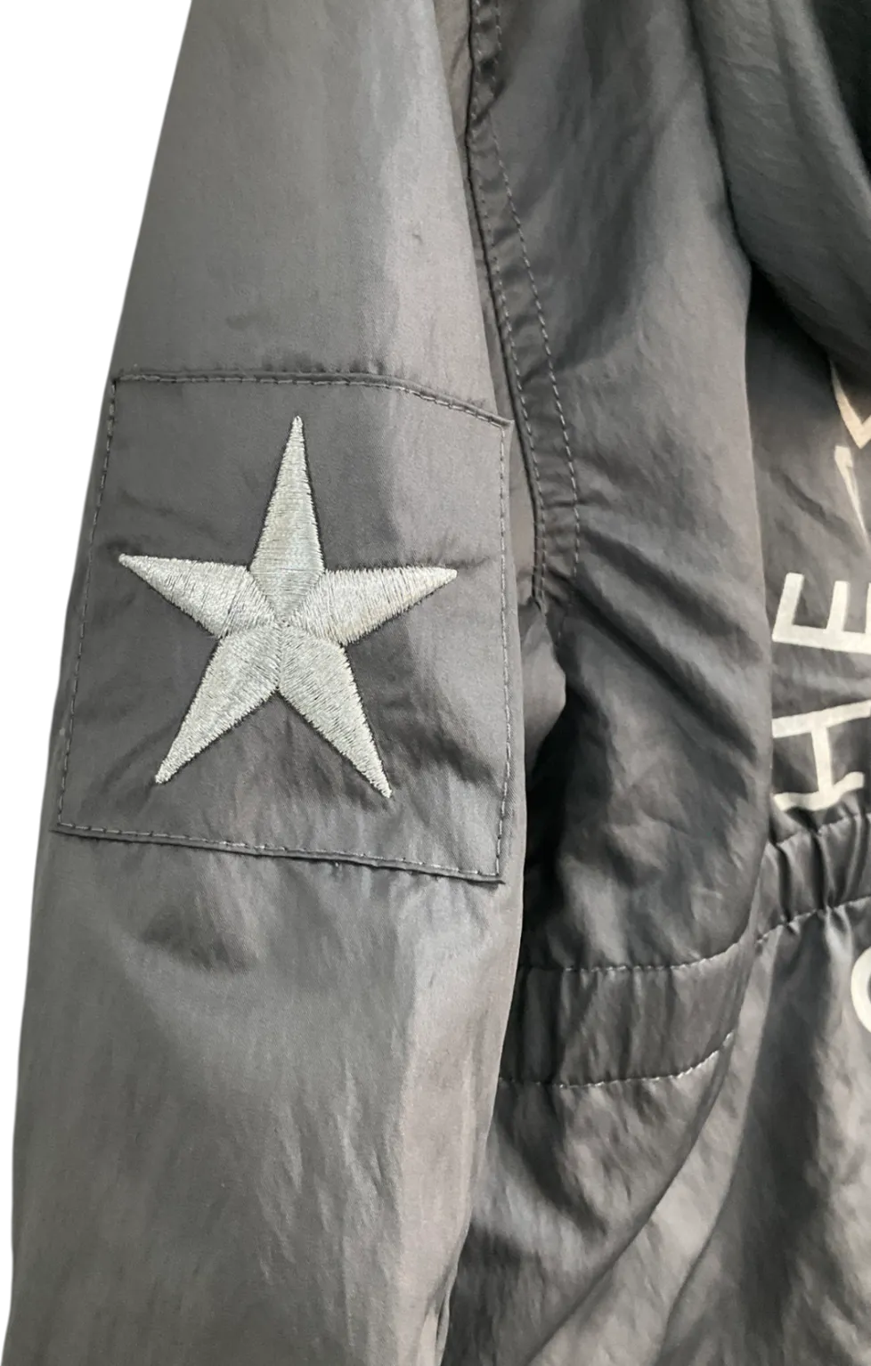 Mintie by Mint Velvet Grey Lightweight Star Embroidered Parka 3 Years