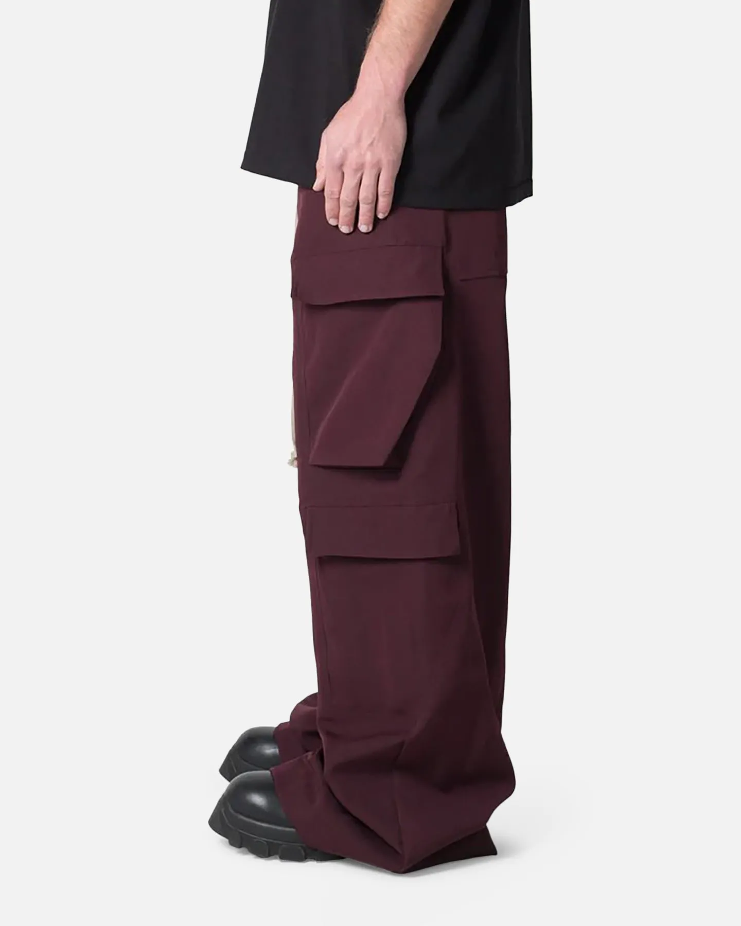 MNML Rave Double Cargo Pants Plum