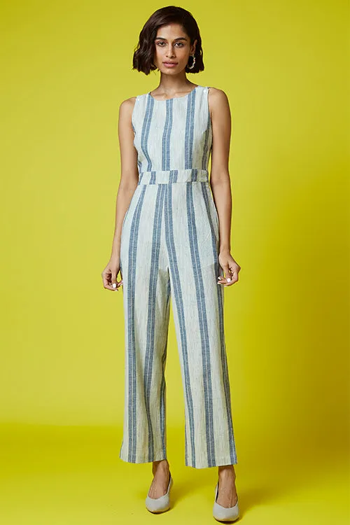 Okhai 'Leader' Hand Block Printed Pure Cotton Jumpsuit