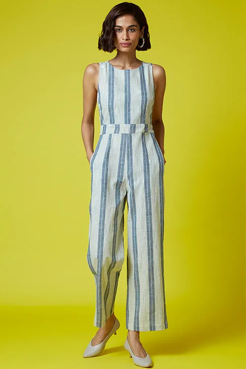 Okhai 'Leader' Hand Block Printed Pure Cotton Jumpsuit