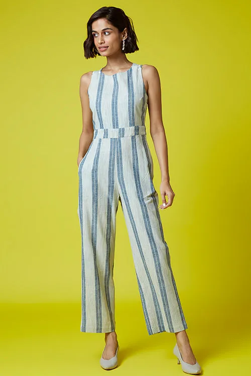 Okhai 'Leader' Hand Block Printed Pure Cotton Jumpsuit