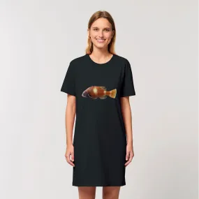 Orange Fish Organic T-Shirt Dress