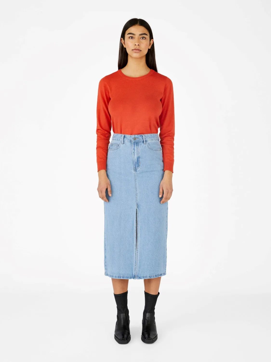 Patrizia High Waist Denim Skirt