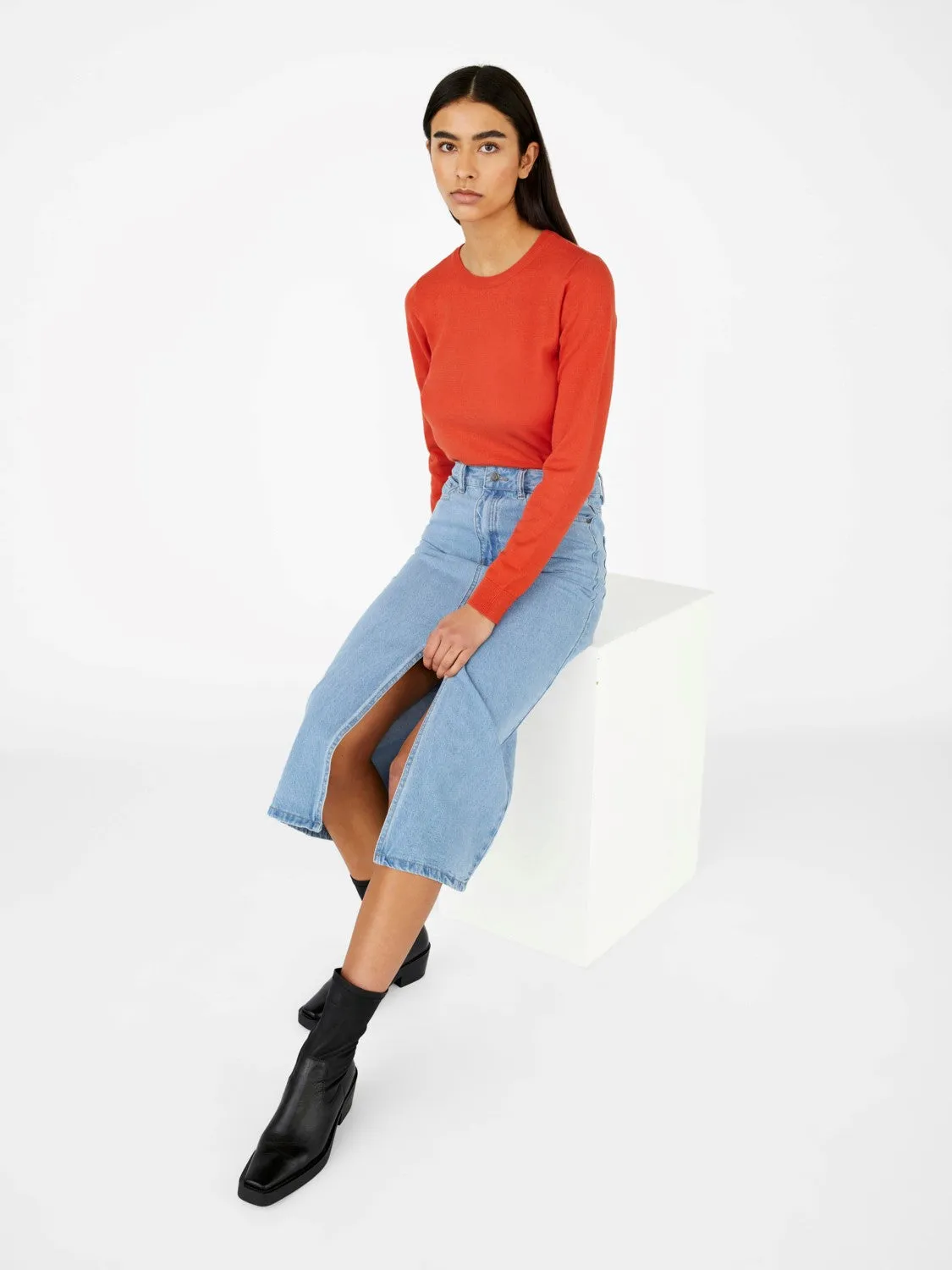 Patrizia High Waist Denim Skirt