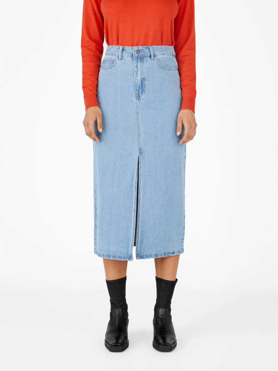 Patrizia High Waist Denim Skirt