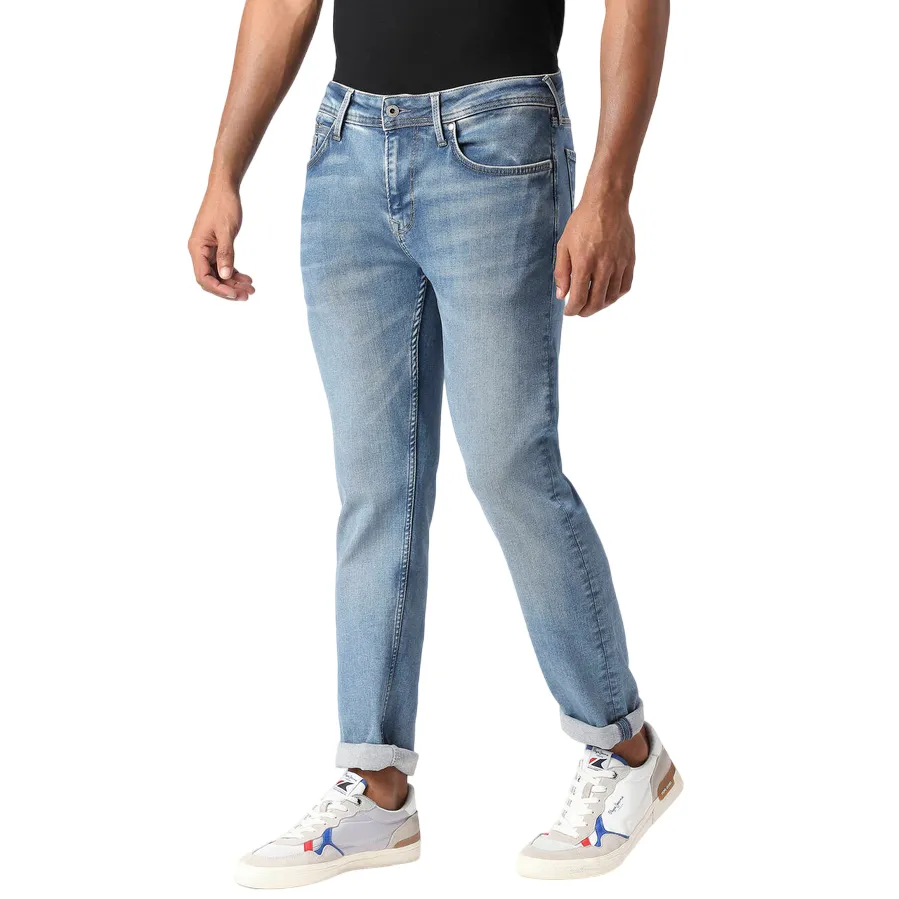 Pepe Jeans Pantalone jeans Slim a vita media da uomo Hatch PM206323HP82 denim