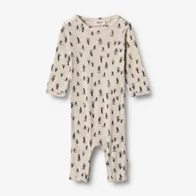 Plain Wool Jumpsuit | Baby - penguins on ice