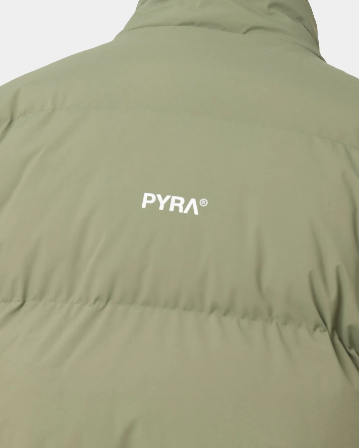 PYRA Padded Puffa Jacket Olive Green