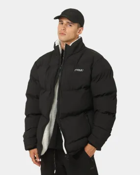 PYRA Sherpa Puffa Jacket Black/White