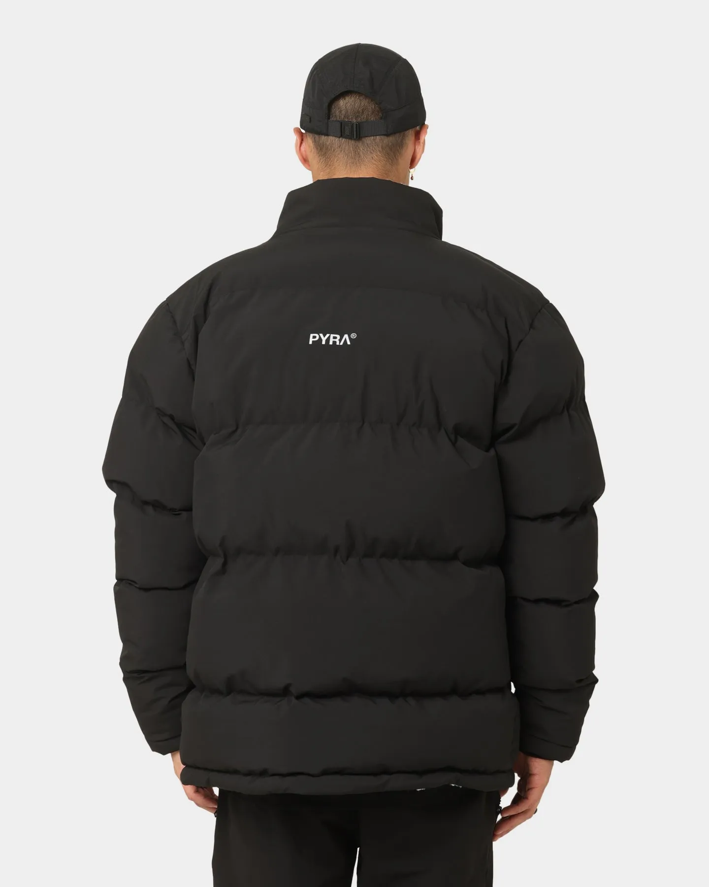 PYRA Sherpa Puffa Jacket Black/White