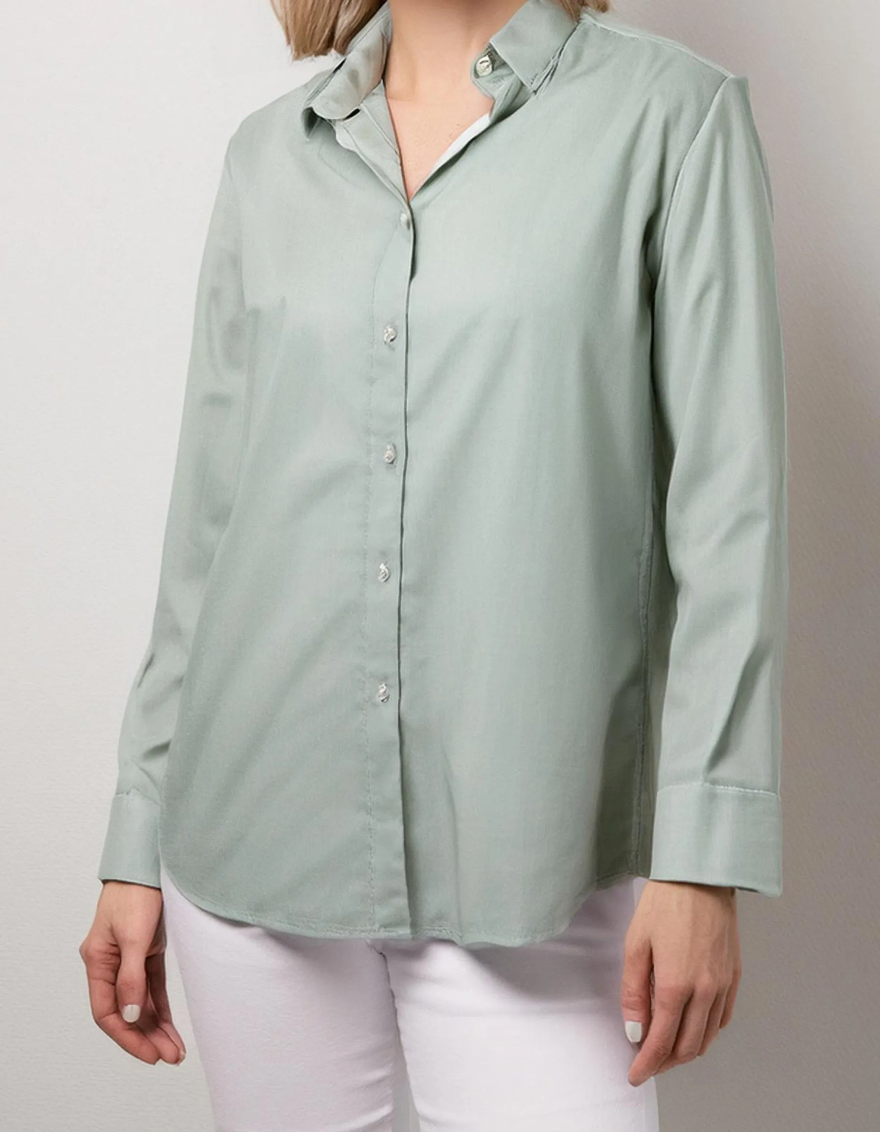 Sage Green Casual Dress Shirt