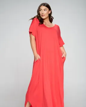 Scarlett Maxi Dress | Coral Dk