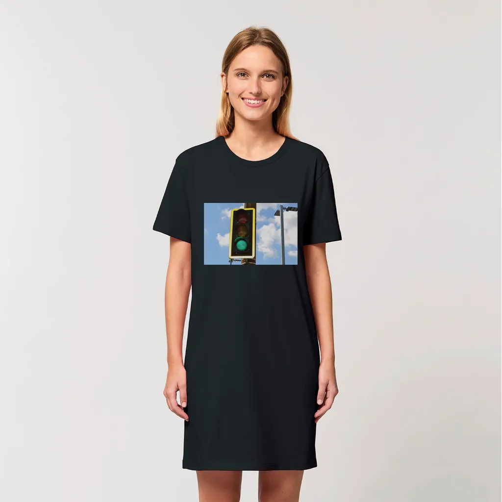 Traffic Light Organic T-Shirt Dress