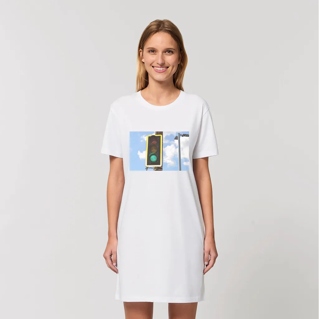 Traffic Light Organic T-Shirt Dress